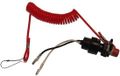 RECMAR TOURON SA Aftermarket Yamaha Uitknop +dodemanskoord (REC688-82575-01) - Red Polyester