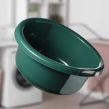 KADAX Kunststof kom, spoelbak in verschillende maten en kleuren, robuuste wasbak, universele kom, spoelbak voor badkamer, wasruimte (30 l, groen)