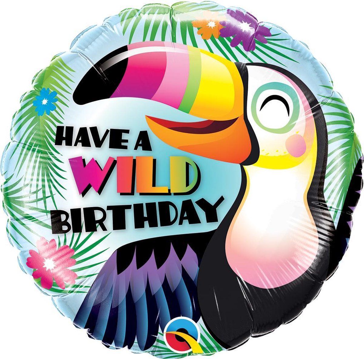 Qualatex 18in/45cm Have a Wild Bday - Multikleur - 0071444786591
