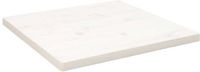 vidaXL Tafelblad vierkant 40x40x2,5 cm massief grenenhout wit