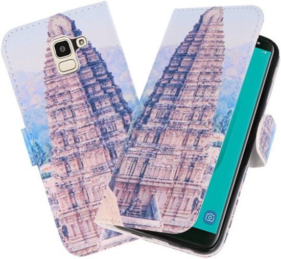 Best Cases Tempel 1 booktype wallet case Hoesje voor Samsung Galaxy J4 2018