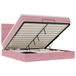 vidaXL Ottoman bed met matrassen 90x190cm fluweel roze