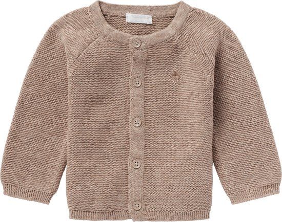 Noppies Vest Naga Taupe Melange Unisex Maat 68
