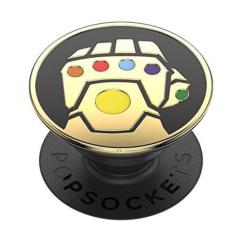 PopSockets PopGrip - Uittrekbare Greep en Standaard voor Smartphones en Tablets met een Verwisselbare PopTop - Enamel Infinity Gauntlet