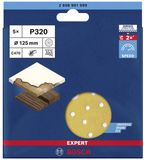 Bosch Professional Bosch 5x Expert C470 schuurpapier met meerdere gaatjes voor excenterschuurmachine, korrel 180