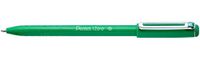Pentel BX460-A balpen IZee, model met kap, metalen clip, 0, 5 mm lijndikte, 12 stuks, zwart 12 Stuk groen