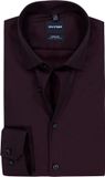 OLYMP No. 6 Six super slim fit overhemd - mouwlengte 7 - structuur - bordeaux rood - Strijkvriendelijk - Boordmaat: 40 (EU maat: M)