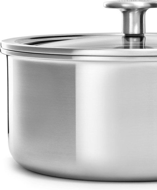 KitchenAid Multi-Ply RVS Steelpan - 16 cm - 1.5L - Zilver
