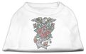 Mirage Huisdier Producten Eagle Rose Nailhead Huisdier Shirt_P, Extra Small, Kleur: wit
