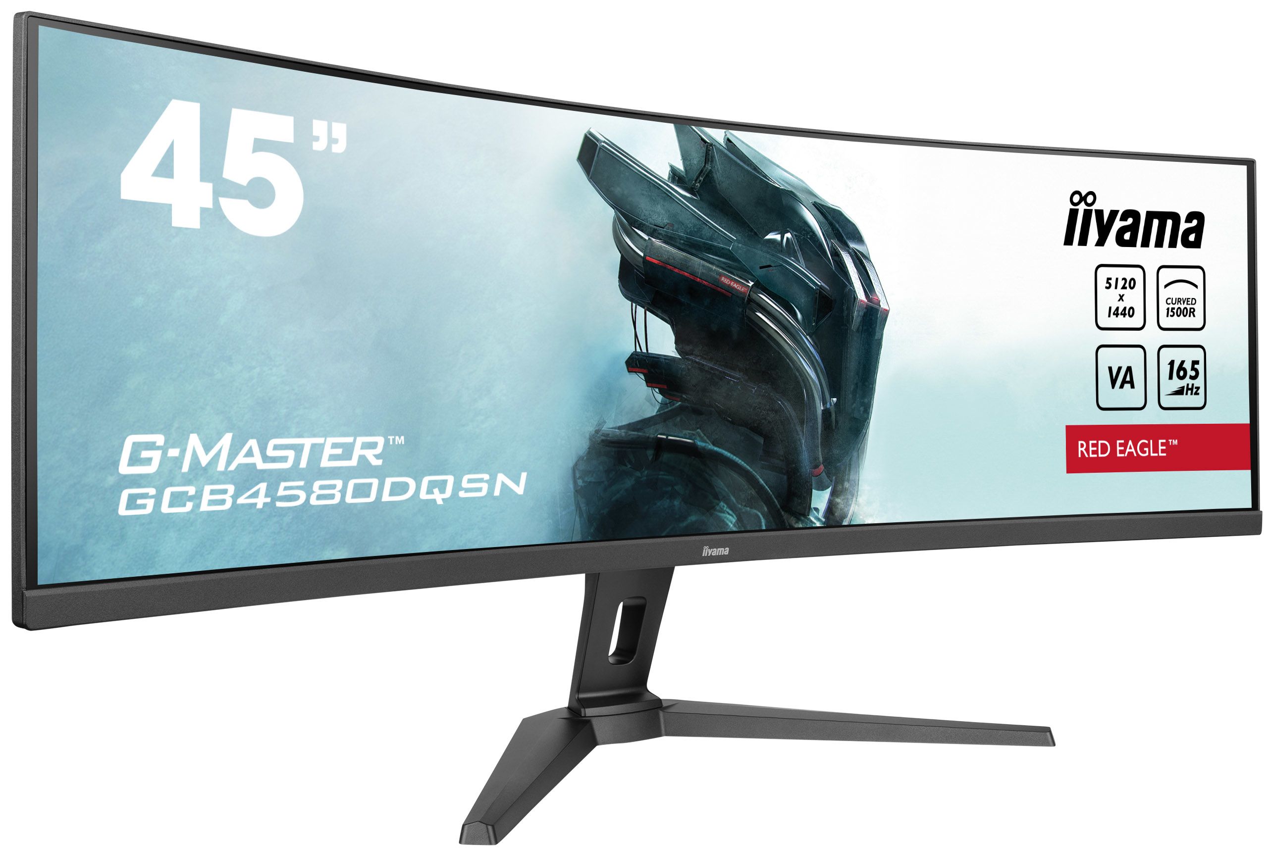 iiyama G-MASTER Red Eagle 45" Curved Gaming Monitor - DQHD, 165Hz, USB-C
