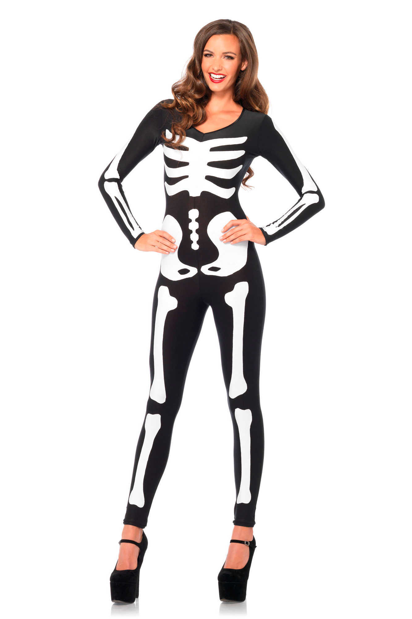 Leg Avenue Catsuit Skelet Glow in the Dark