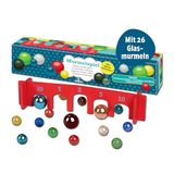 Moses 38064 Klassiek kspel, speelklassieker met 26 glazen ks en een houten boog, kleurrijk