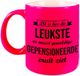 Bellatio Decorations Shoppartners Bv Hoe de leukste en meest geweldige gepensioneerde eruitziet mok / beker - 330 ml - neon roze - VUT / pensioen - cadeau collega