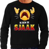 Bellatio Decorations Shoppartners Bv Funny emoticon sweater Ik ben de Sjaak zwart voor heren - Fun / cadeau trui L
