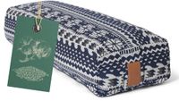 #DoYourYoga - Hoekig Yoga bolster - »Paravati« - Meditatiekussen met bio-organische boekweit schalen vulling - L67 cm & diam.13 cm - Style (1)