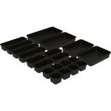 PARKSIDE® Lot de 20 coupelles de tri pour organisateur (noir)