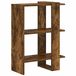 vidaXL Boekenplank - 2-laags - 52 x 25 x 71,5 cm - Bewerkt hout - Rook Eiken