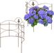 Relaxdays plantensteun halfrond - set van 2 - 59,5 x 53 cm - hortensia - metaal