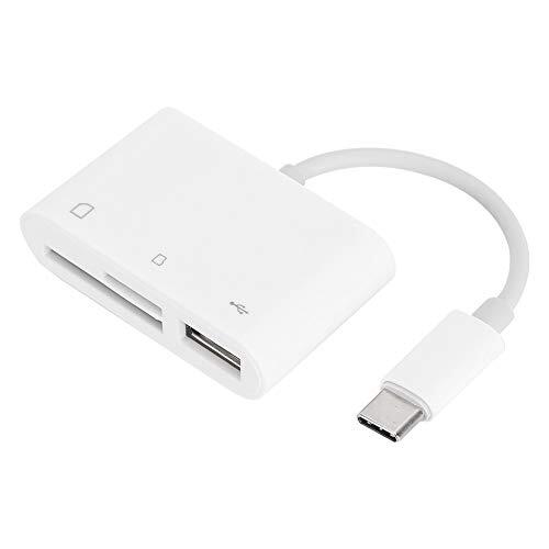 Cuifati Camerakaartlezer, multifunctionele geheugenkabelschrijver, USB-C naar SD/TF-kaart Camera-lezeradapterconverter, SD TF-kaartlezeradapter Ondersteuning voor Android/IOS Type-C interface-apparaten