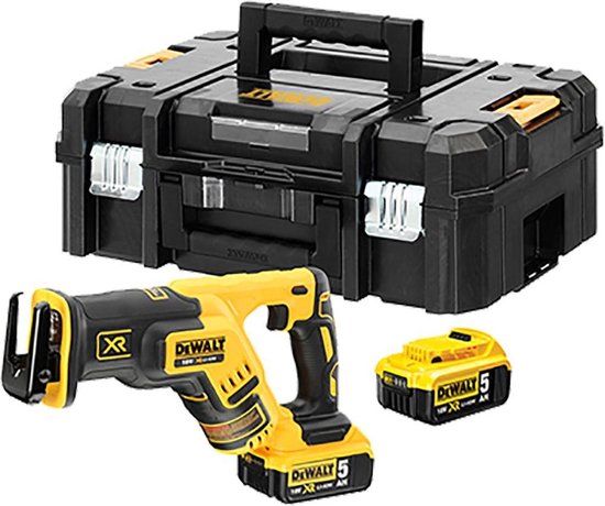 DeWalt DCS367P2 18V Accu Reciprozaag Set (2x 5.0Ah) | Koolborstelloos | TSTAK