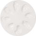 Byon Oester Serveerplaat Wit Aardewerk Rond 27 cm