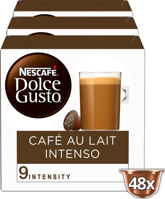 Nescafé Dolce Gusto capsules Cafe au Lait Intenso - 48 koffiecups - geschikt voor 24 koppen koffie