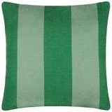 furn. Deck Stripe Geweven Outdoor Polyester Gevuld Kussen - Groen - 59x59cm