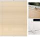 Markenlos Dailygoods Beige plissé jaloezie zonder boren, 75x210 cm