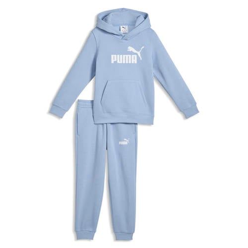 Puma Essential No. 1 joggingpak met capuchon en logo - lichtblauw