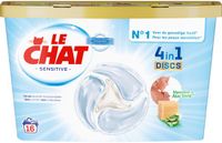 Le Chat Wascapsules Sensitive 16 wasbeurten - 8 x 16 stuks - Voordeelverpakking