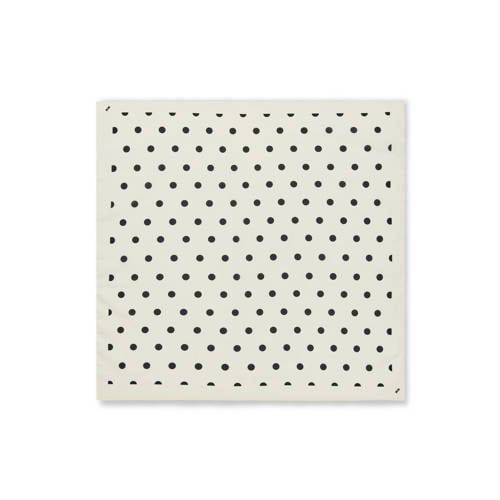 MADS NØRGAARD - COPENHAGEN bandana Soft Cotton ecru/zwart
