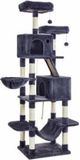 Merkloos / Sans marque Segenn's Hoge krabpaal XL - kattenboom - kattenbak - hoog XL Luxe kattenhuis - Rookgrijs