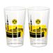 Dortmund Borussia BVB Waterglas Skyline 2 stuks