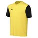 Nike Uniseks-Kind Short Sleeve Top Y Nk Df Tiempo Prem Ii Jsy Ss, Tour Yellow/Zwart/Zwart, DH8389-719, L