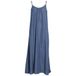 VILA maxi jurk - denimblauw