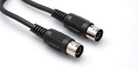 Hosa Technology MID-310BK MIDI Cable 5-pin DIN to Same 3.05 m Black
