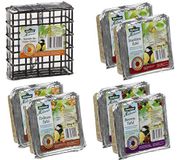 Dehner Natura wildvogelvoer, tafelmix met dispenser, 7-delig