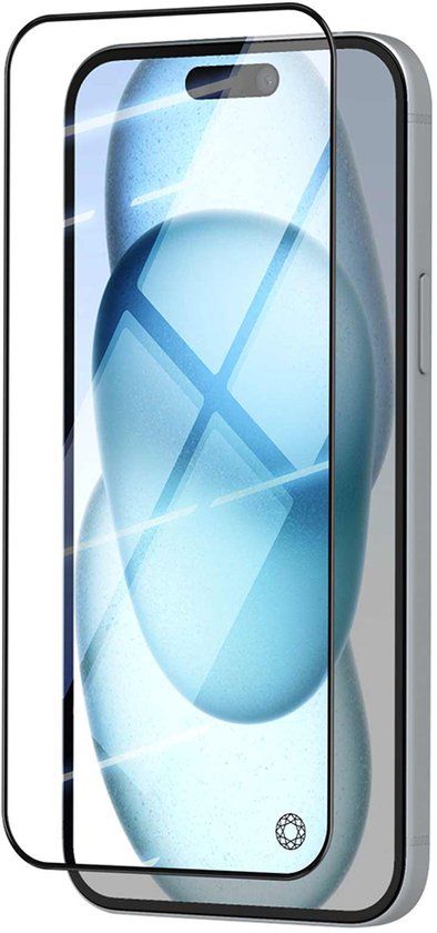 Force Case Screenprotector voor iPhone 15 - Tempered Glass 3D Anti-Impact, Transparant