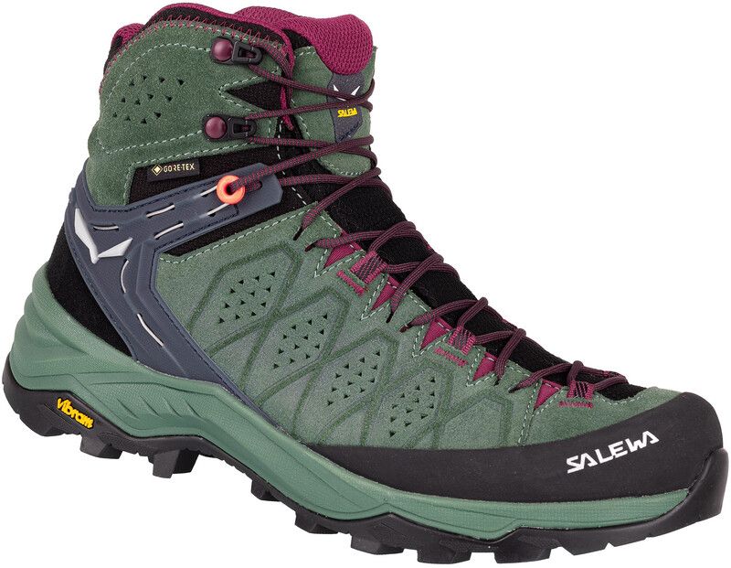 SALEWA Alp Trainer 2 GTX Mid Women's Shoes, Green/Black
