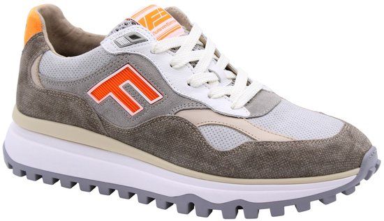 Floris Van Bommel Sfm-10238 De Gripper Sneakers - Nubuck - Heren - Grijs - Maat 45⅓