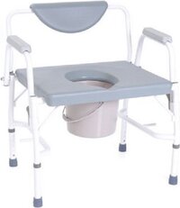 Moretti bariatrische toiletstoel - XXL - 290 kg - Wit/Grijs