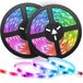Set van 2 slimme ledstrips (2 x 7,5 m), Alexa compatibele ledstrips, 48 W smart leds, wifi-ledstrip, RGB-ledstrip, met afstandsbediening en spraakbesturing