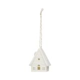 Icecat Suspension, porcelaine, maison à colombages, blanc