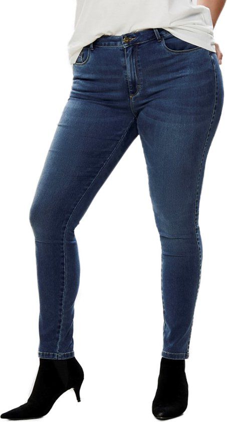 ONLY CARMAKOMA Caraugusta High Waist Skinny Jeans - Medium Blue Denim - Women's Size 50