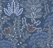 Living Walls Famous Garden 393494 Bloemenbehang Botanisch Blauw Wit Grijs Oranje Vliesbehang