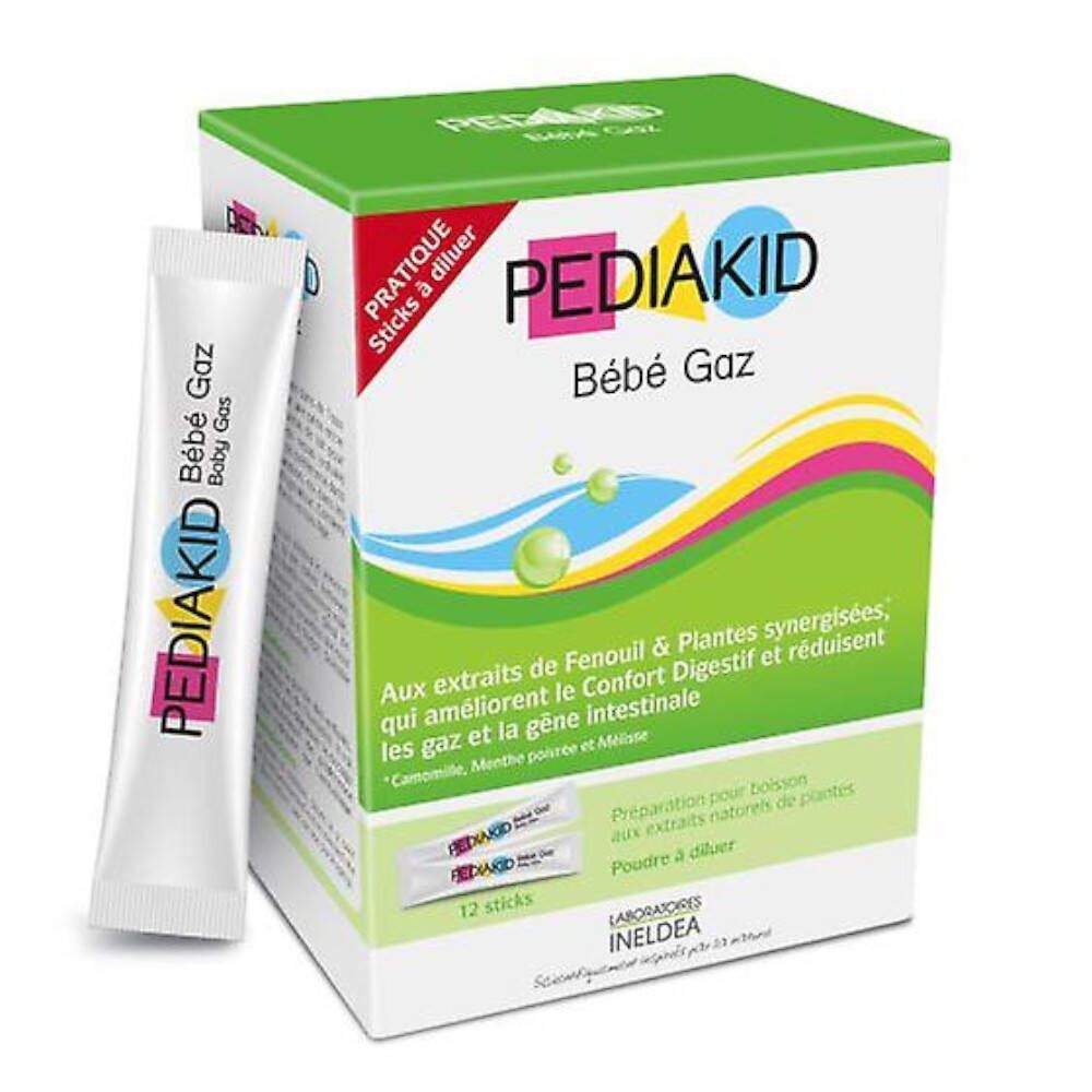 CF Pharma Sprl Pediakid Gaz Baby 12 stick(s)