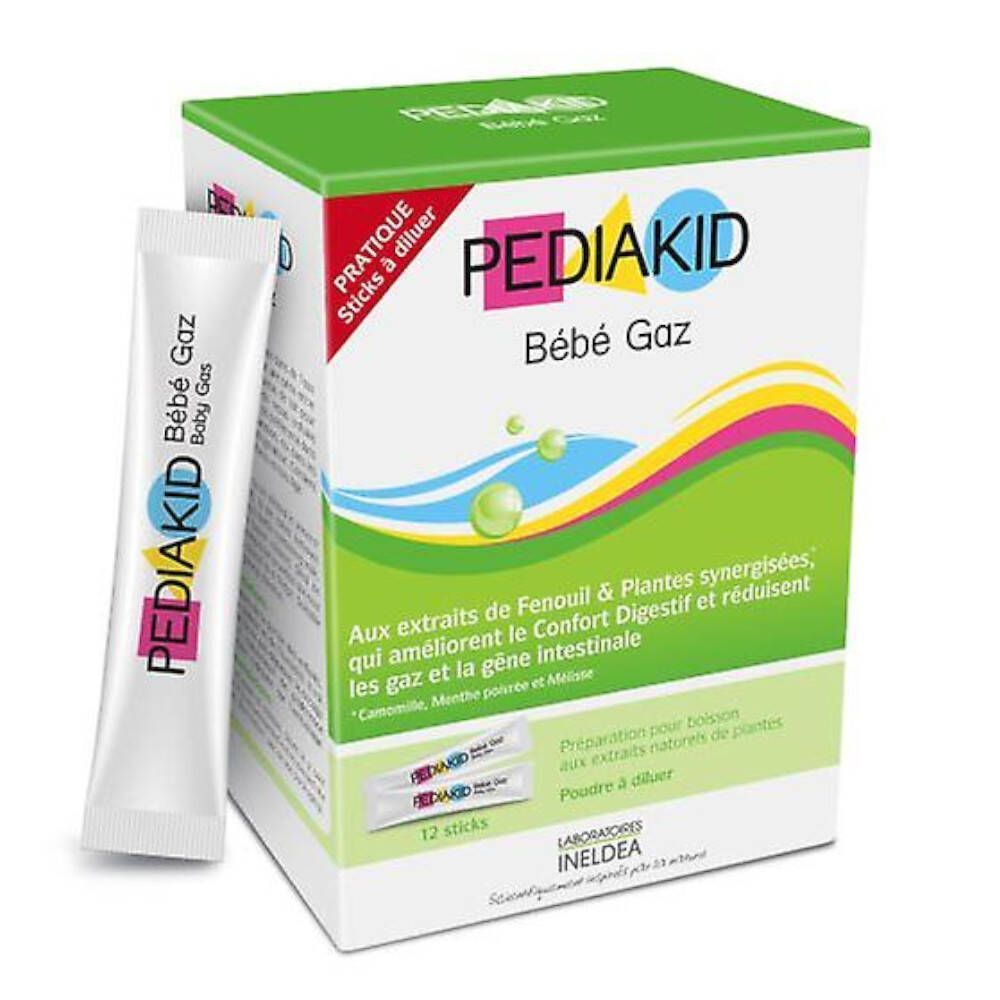 Pediakid Gaz Baby - 12 Sticks