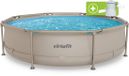 VirtuFit Rond Zwembad Ø305 x 76 cm - Incl. Filterpomp - Opzetzwembad - Duurzaam & Veilig Stalen Frame - Beige