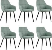 Kick Collection Set van 6 eetkamerstoelen Nova - groen
