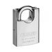 ABUS Hangslot 83CS/55 - verchroomd messing, beugelbescherming, 2 sleutels | Veiligheidsniveau 9, NANO PROTECT coating, verwisselbare cilinder - 55 mm breed, 93 mm hoog, 11 mm beugel diameter